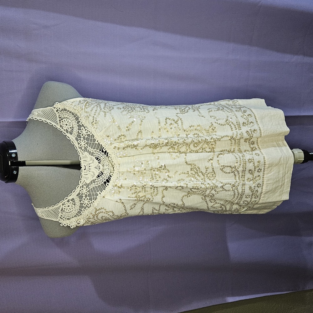 Source Unknown, Cream, Tops, Size: S